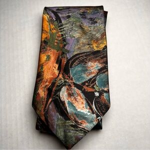 WHEMBLEY Whimsical Abstract mens Tie Multicolor Office‎ Wear Suit Fun Unique